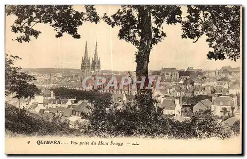 Ansichtskarte AK Quimper Vue prise du Mont Frugy