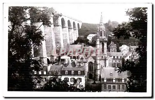 Ansichtskarte AK Morlaix Le Viaduc et Vue panoramique sur Sainte Melaine