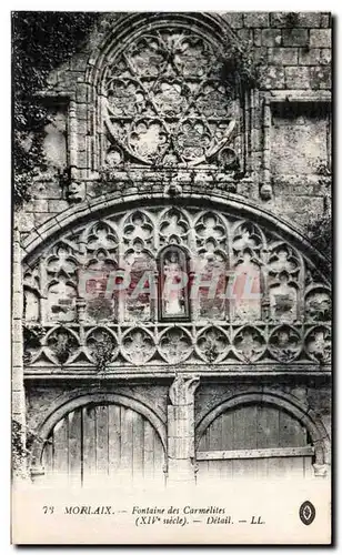 Cartes postales Morlaix Fontaine des Carmelites