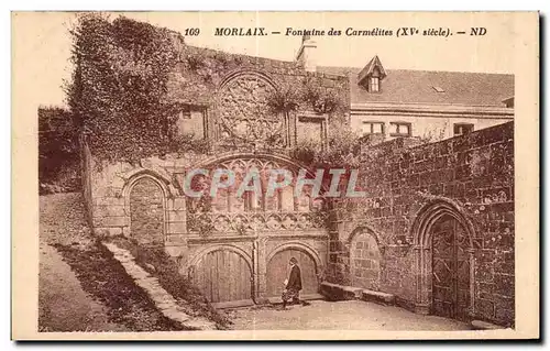 Cartes postales Morlaix Fontaine des Carmelites