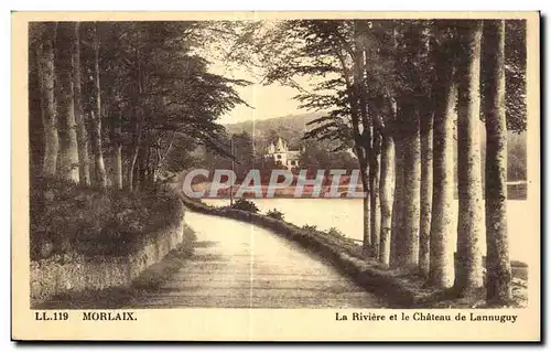 Cartes postales Morlaix La Riviere et le Chateau de Lannuguy