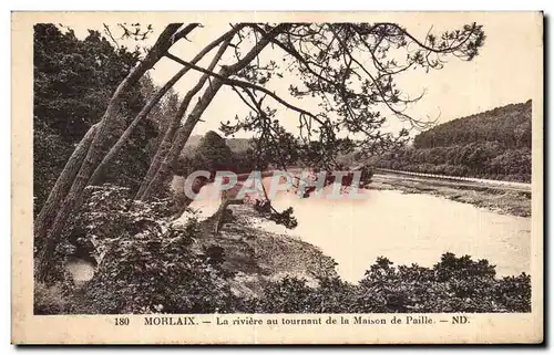 Cartes postales Morlaix La riviere au tournant de la Mison de Paille