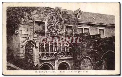 Ansichtskarte AK Morlaix Fontaine des Carmel