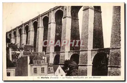 Cartes postales Morlaix Le Viaduc remarquable par son elevation