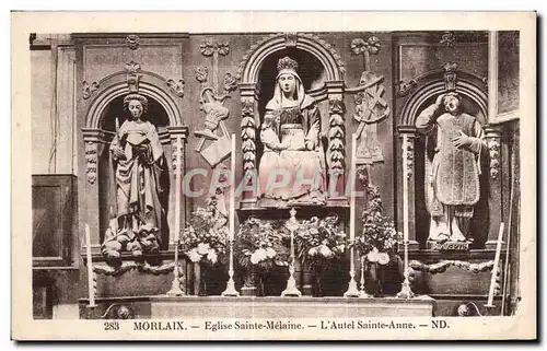 Cartes postales Morlaix Eglise Saint Melaine L Autel Sainte Anne