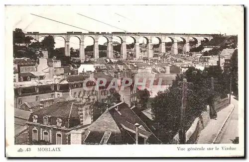 Cartes postales Morlaix Vue generale sur le Viaduc