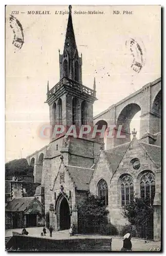 Ansichtskarte AK Morlaix L Eglise Sainte Melaine