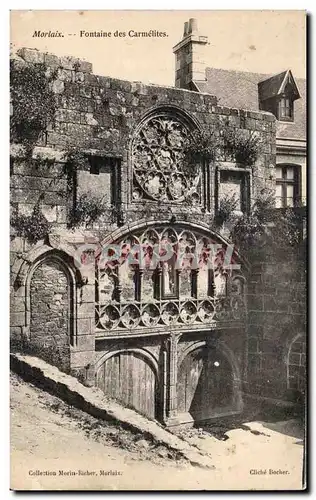 Cartes postales Morlaix Fontaine des Carmelites