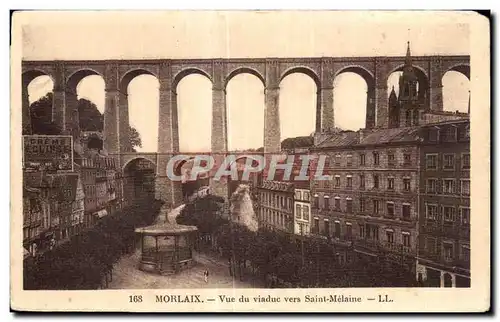 Ansichtskarte AK Morlaix Vue du viaduc vers Saint Melaine