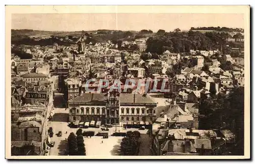 Ansichtskarte AK Morlaix La place Thiers vue du viaduc