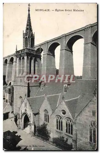 Cartes postales Morlaix Eglise Saint Melaine