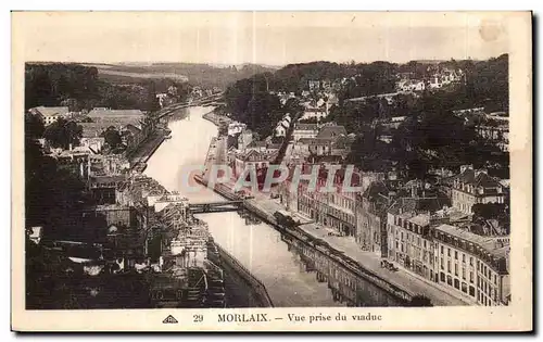 Cartes postales Morlaix Vue prise du viaduc