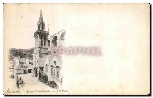 Ansichtskarte AK Morlaix Eglise Saint Melaine Le Baptistere