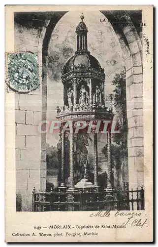 Cartes postales Morlaix Baptistere de Sant Melaine