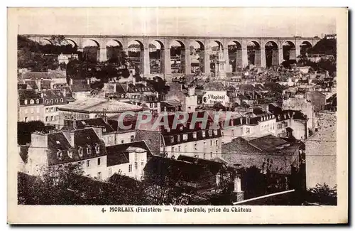 Cartes postales Morlaix Vue generale prise du Chateau