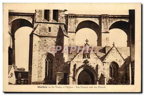 Cartes postales Morlaix Le Viaduc et l Eglise