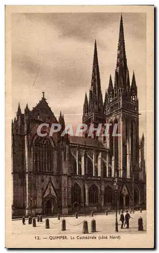 Cartes postales Quimper La Cathedrale