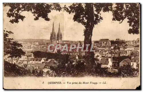 Ansichtskarte AK Quimper Vue prise du Mont Frugy