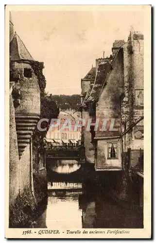 Ansichtskarte AK Quimper Tourelle des anciennes Fortifications