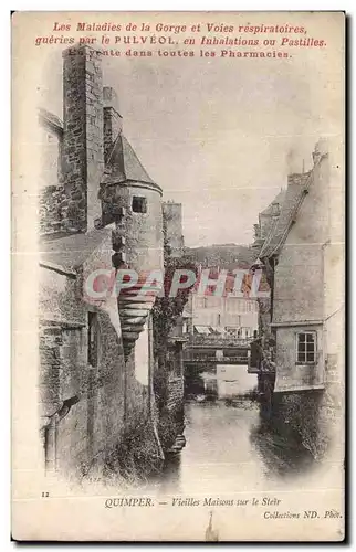 Ansichtskarte AK Quimper Vieilles Maisons sur le Steir