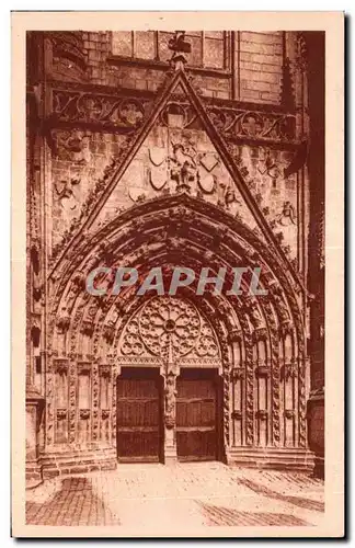 Ansichtskarte AK Quimper La Cathedrale Portail Occidental