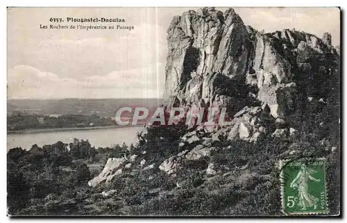 Ansichtskarte AK Plougasnou Les Rochers de l Imperatrice au Passage