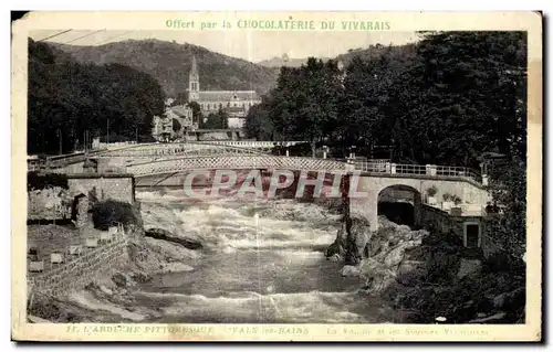 Cartes postales Vals les Bains La Volane et les sources Vivaraises