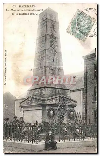 Cartes postales Bazeilles Le Moument commemoratif de Bataille