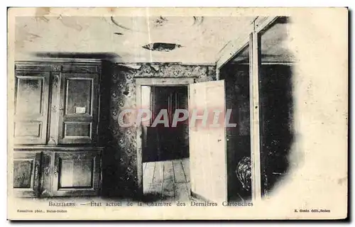 Cartes postales Bazeilles Etat actuel de la Chambre des Dernieres Cartouches