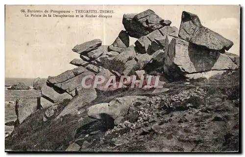 Ansichtskarte AK Environs de Plougasnou Tregastel Trimel La Pointe de la Decapition et le Rocher decapite