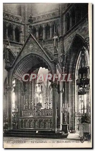 Cartes postales Quimper La Cathedrale Le Maitre Autel