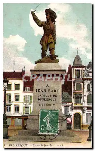 Cartes postales Dunkerque Statue de Jean Bart