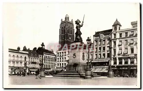 Cartes postales Dunkerque Place Jean Bart