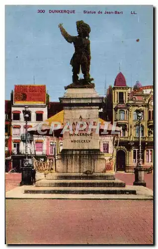 Cartes postales Dunkerque Statue de Jean Bart