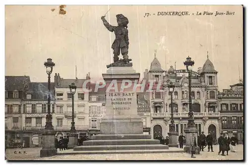 Cartes postales Dunkerque La Place Jean Bart