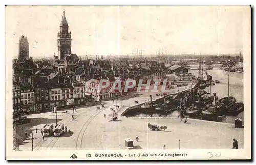 Cartes postales Dunkerque Les Quais vus du Leughenaer Bateaux