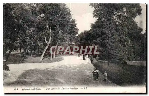 Cartes postales Dunkerque Une Allee du square Jacobsen