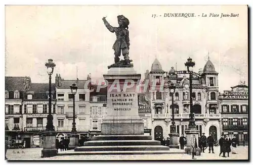 Cartes postales Dunkerque La Place Jean Bart