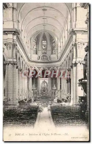 Cartes postales Douai Interieur de l Eglise St Pierre