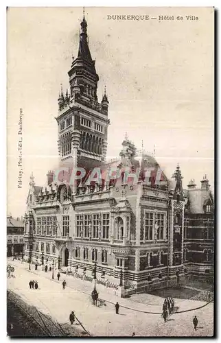 Cartes postales Dunkerque Hotel de ville