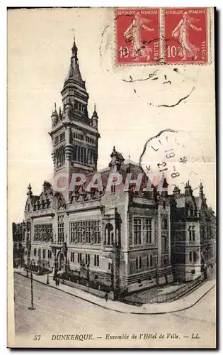 Cartes postales Dunkerque Ensemble de l Hotel de Ville