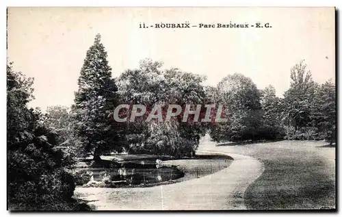 Cartes postales Roubaix Parc Barbieux