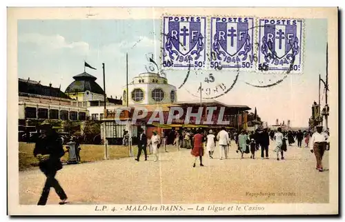 Cartes postales Malo les Bains La Digue et le Casino