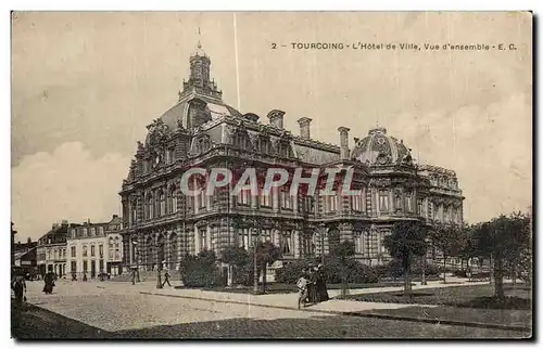 Cartes postales Tourcoing L Hotel de Ville vue d ensemble