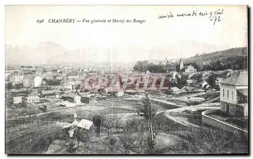 Cartes postales Chambery Vue generale es Massif des Bauges