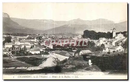 Cartes postales Chambery vu de l Hopital Monts de la Buffaz