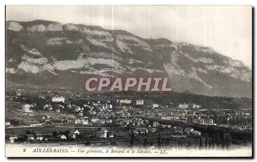 Cartes postales Aix les Bains Vue generale le Revard et le Nivolet