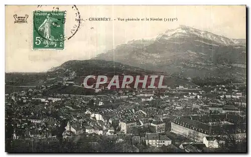 Ansichtskarte AK Chambery Vue generale et le Nivolet