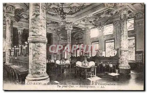 Ansichtskarte AK Aix Les Bains Le Grand Cercle Salon de Lecture et de Correspondance The great Club Reading room