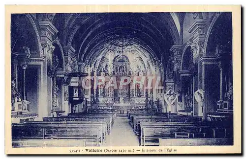 Cartes postales Valloire Interieur de I Eglise